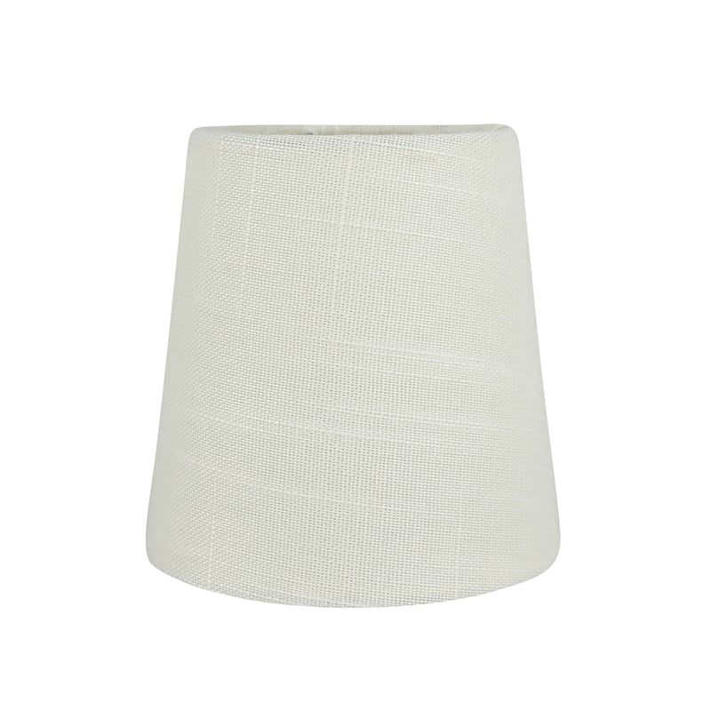 Meriville Linen Clip On Chandelier Lamp Shades, 3.5-inch by 4.5-inch by 4.5-inch