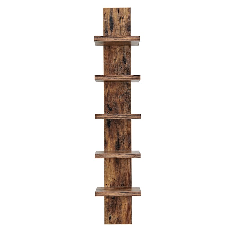 Danya B. Utility Column 5.5" x 6" x 30" Spine Wall Shelves - Pine