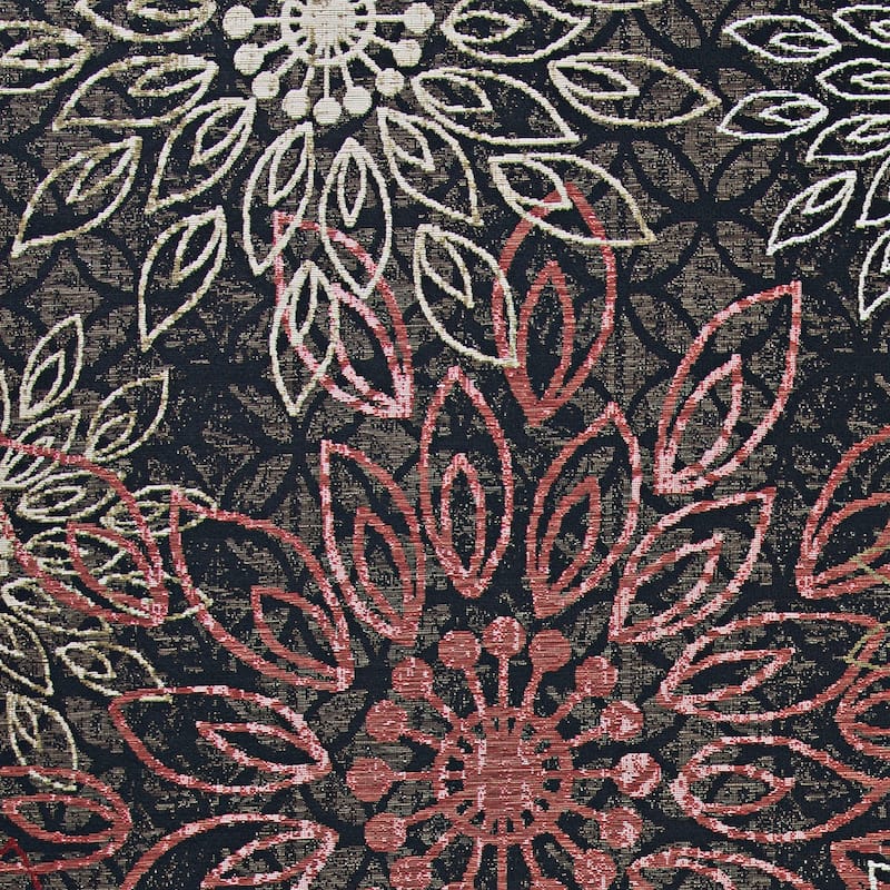 Dream Decor Rugs Gelato Salerno Black Multi Indoor Outdoor Area Rug