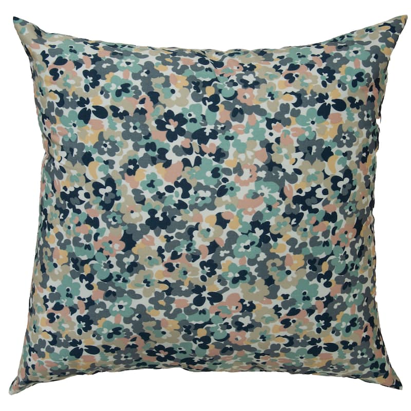Rizzy Home Multicolor Botanical Pattern Outdoor Throw Pillow