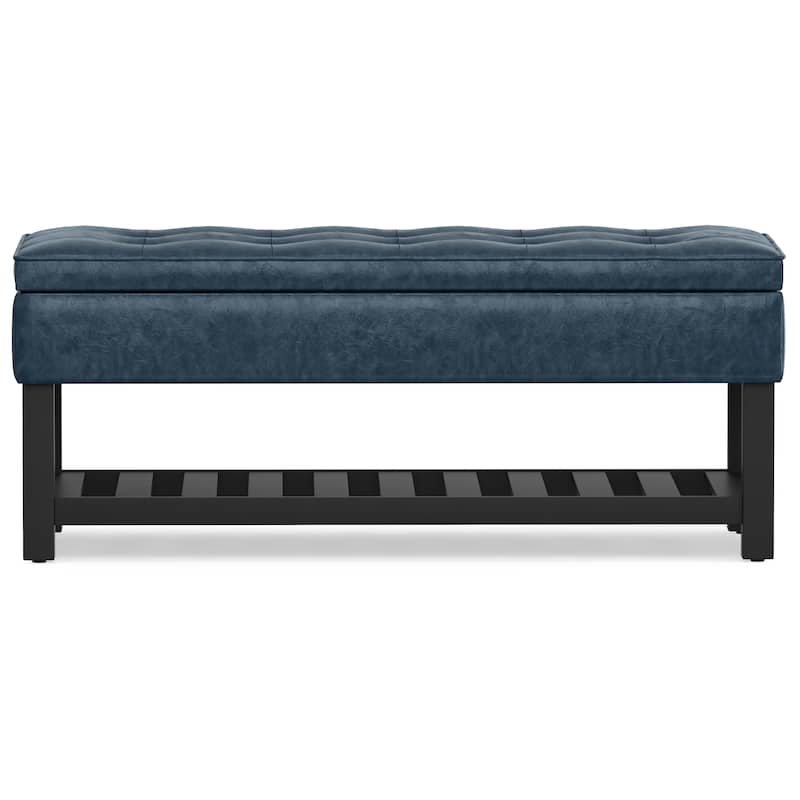 WYNDENHALL Essex 44 inch Wide Transitional Rectangle Ottoman Bench