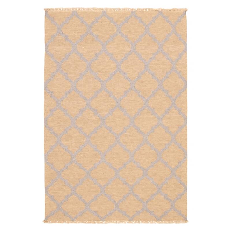 Ankara FW Khaki Kilim 5'1" x 8'0" - 5'1 x 8'0 - Khaki - 5'1 x 8'0