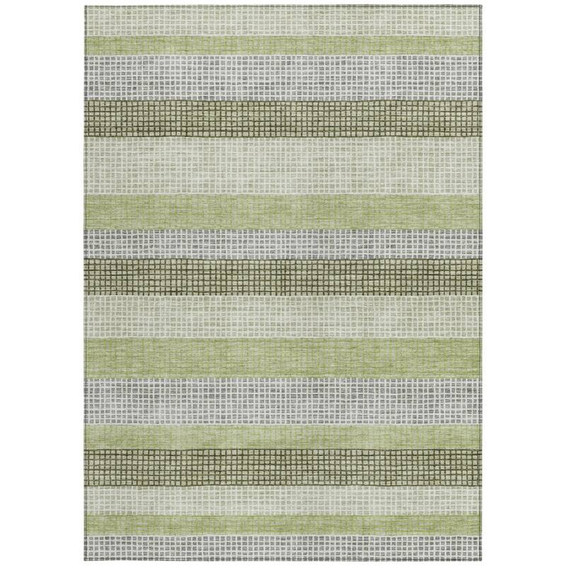 HomeRoots Striped Transitional Rectangle Outdoor Rug
