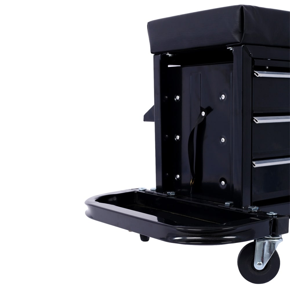 350 Pound Capacity Garage Glider Rolling Tool Chest Seat Bed