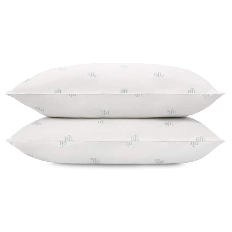 Lauren Ralph Lauren Logo Bed Pillows 2 Pack - White