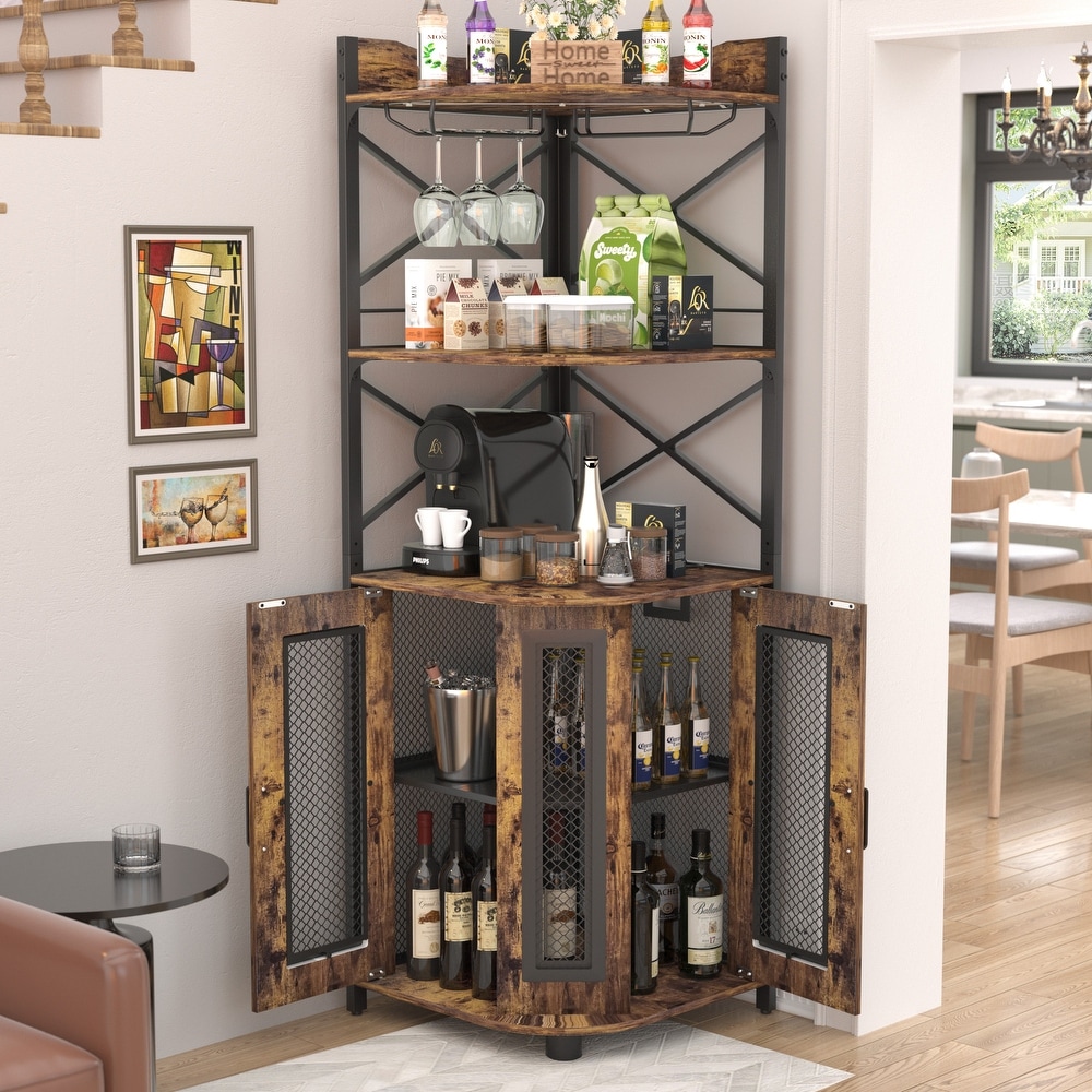 Ironworks bar cabinet top