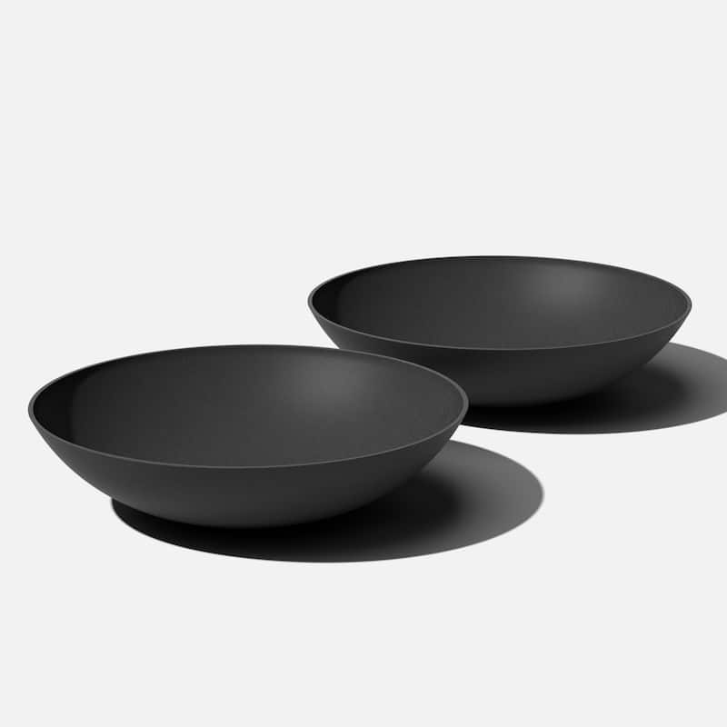 Veradek Pure Series Lane Bowl - 8"H x 32"DIA 2PK - Black