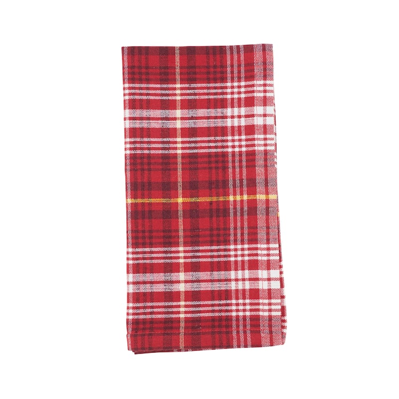 Rustic Recycled Plaid Placemat and Napkin (Set of 8)