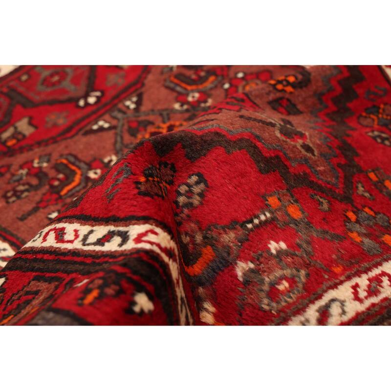 ECARPETGALLERY Hand-knotted Andelz Red Wool Rug - 3'2 x 6'9