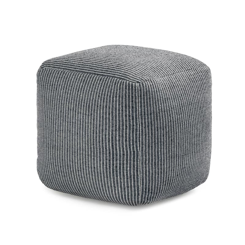 Jani 20-inch Ottoman Pouf - Handcrafted Handmade Ottoman for Seating, Footrest, Home Decor for Living Room, Bedroom