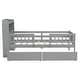 preview thumbnail 18 of 26, Wood Twin Size Platform Bed with LED Light, Multi-functional Headboard