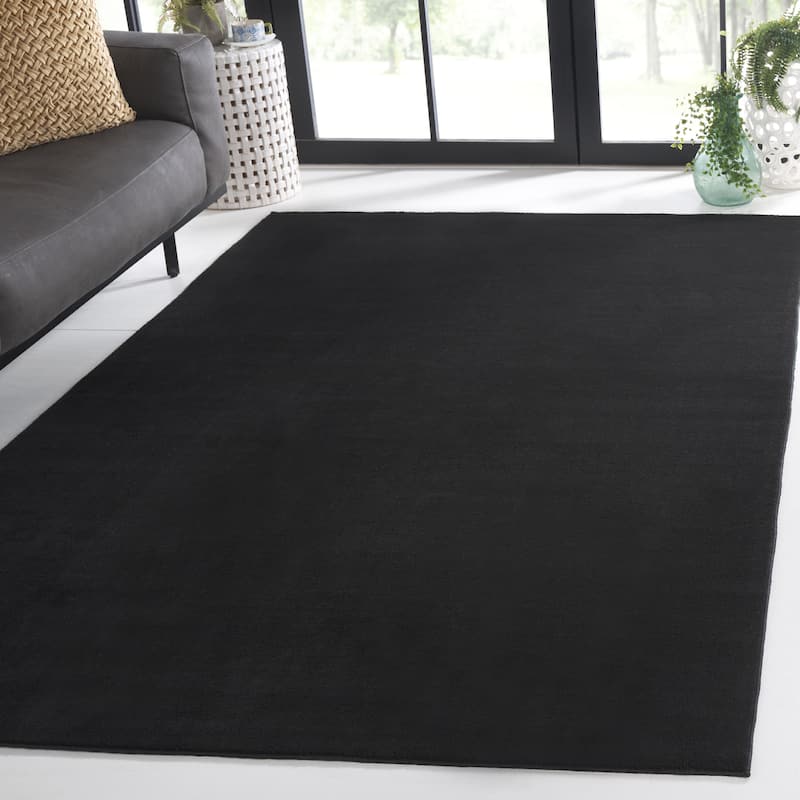 SAFAVIEH Loft Cassie Contemporary Machine Washable Rug - 9' x 12' - Black - Rectangle