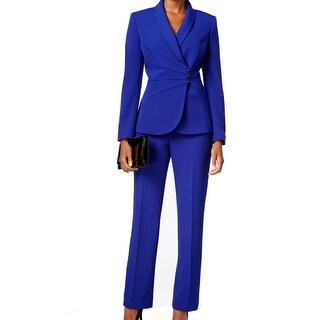 blue pant suit womens