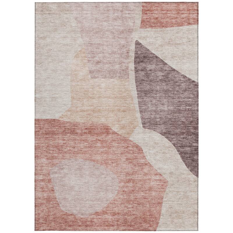 HomeRoots Abstract Transitional Rectangle Outdoor Rug