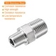 304 Stainless Steel Hex Reducer Pipe Fitting Male Thread Connector ...