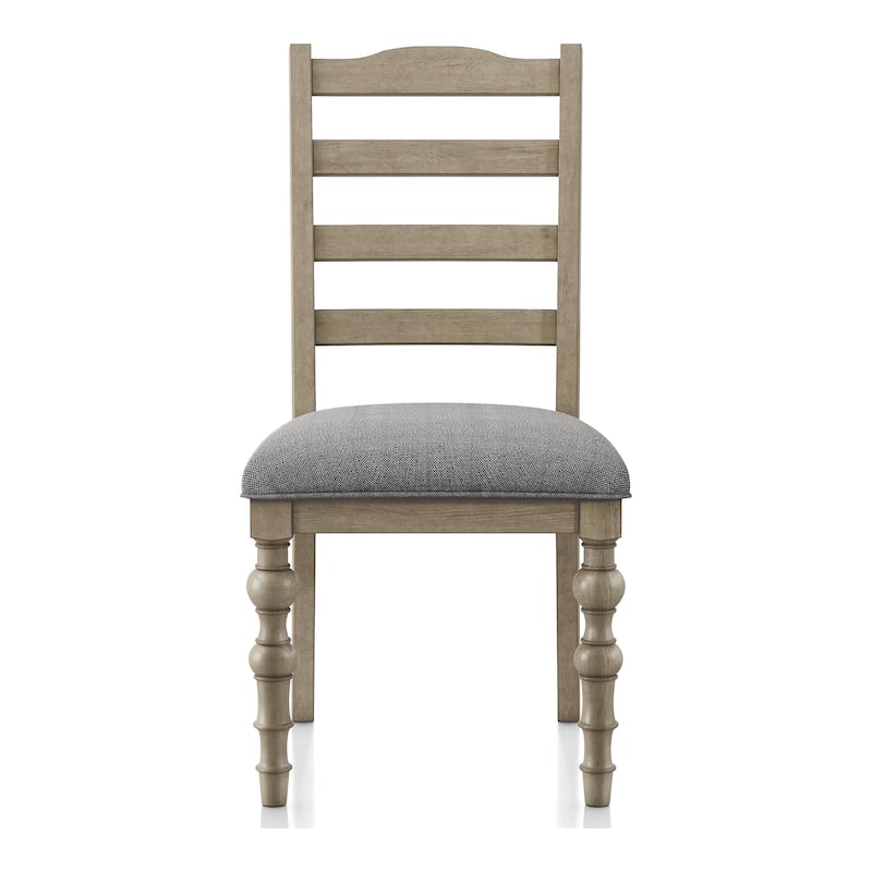 Furniture of America Trenden Modern Farmhouse 7-Piece Solid Wood 78-inch Dining Set