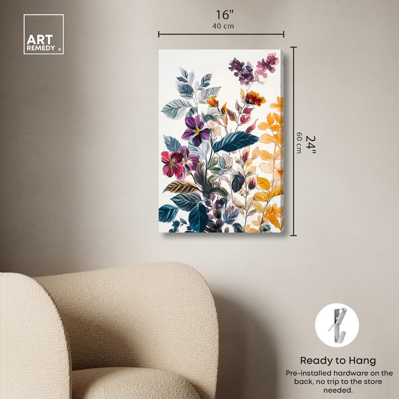 Iris Indigo I Canvas by Art Remedy, Gallery Wrapped