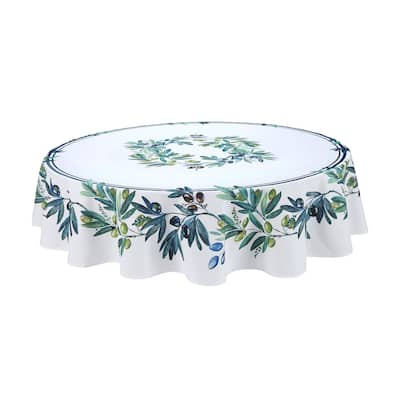 Laural Home Olive Grove 70 in Round Tablecloth