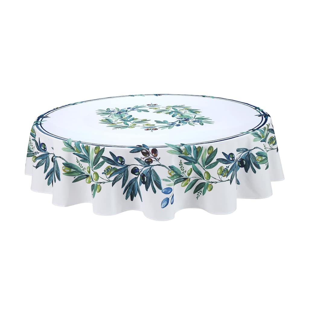 Laural Home Olive Grove 70 in Round Tablecloth