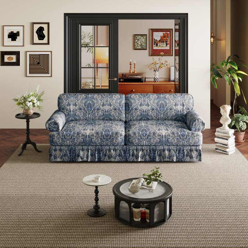 Luxury 3-Seater Cloud Couch with Chenille Fabric, Extra Deep Seat & Mid-Century Design for Apartment or Office