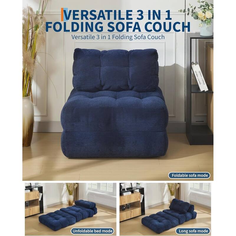 Folding Sofa Bed, Sleeper Chair, with Pillow