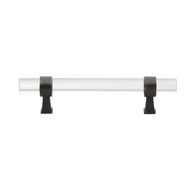 GlideRite 5-Pack 3-3/4-inch Center Acrylic Cabinet Pull - Clear