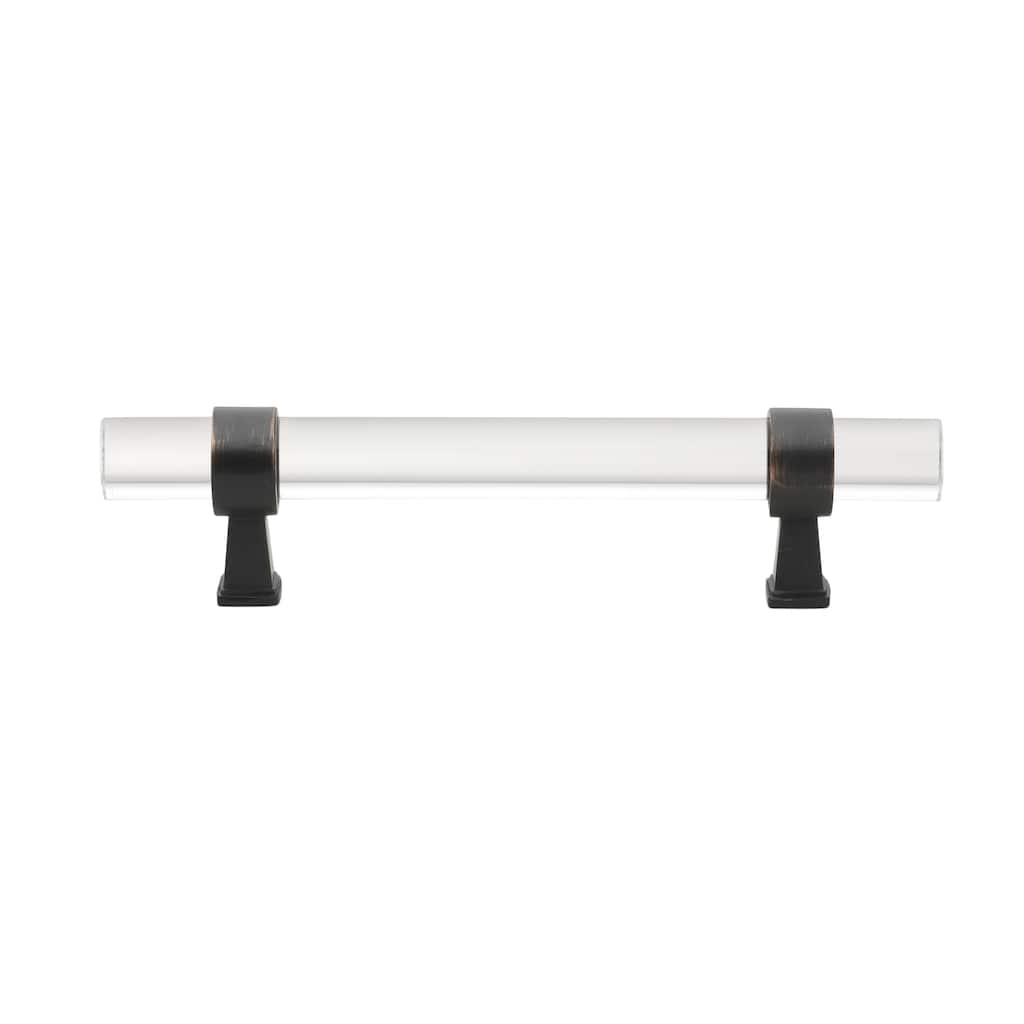 GlideRite 5-Pack 3-3/4-inch Center Acrylic Cabinet Pull