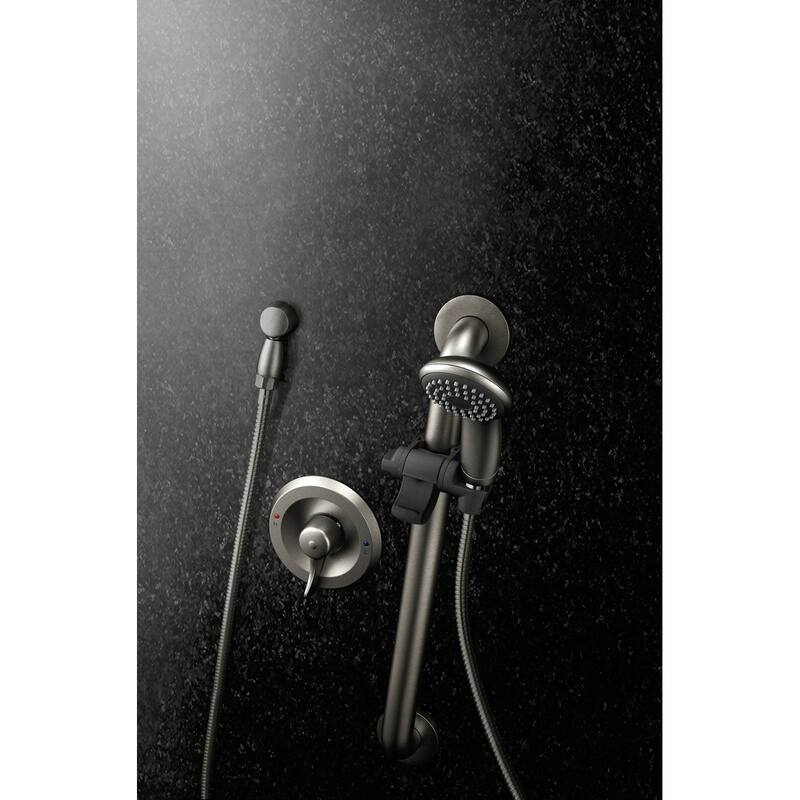 Moen Single Function Hand Shower Package with Slide Bar, Hose and Wall