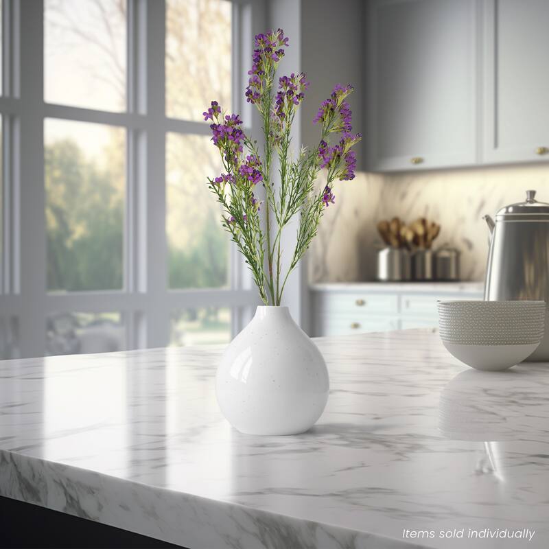 Waxflower Artificial Floral Spray - 27" - Purple