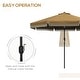 preview thumbnail 29 of 39, Outsunny 9ft Patio Umbrella with Push Button Tilt and Crank, Ruffled Outdoor Market Table Umbrella with Tassles and 8 Ribs