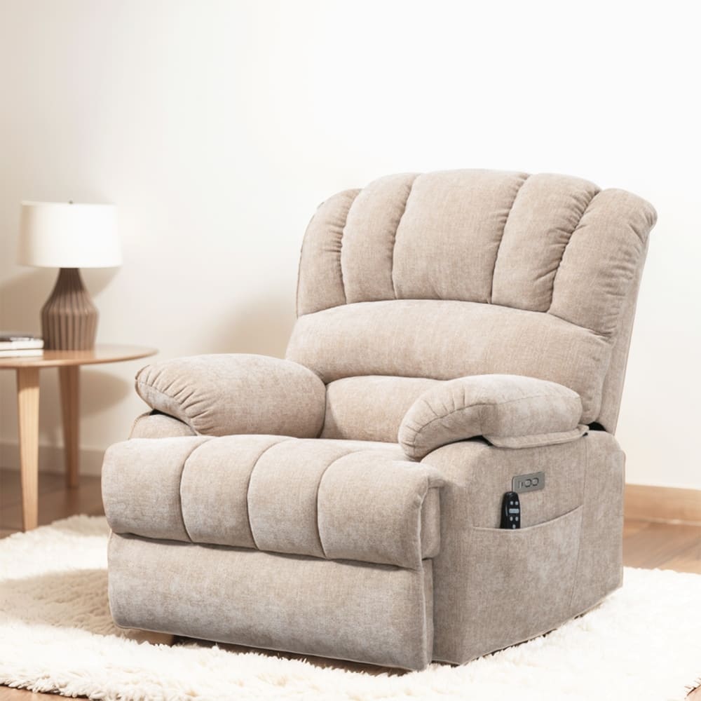 Chenille Large Electric Power Lift Massage & Heat, USB Port,Pockets