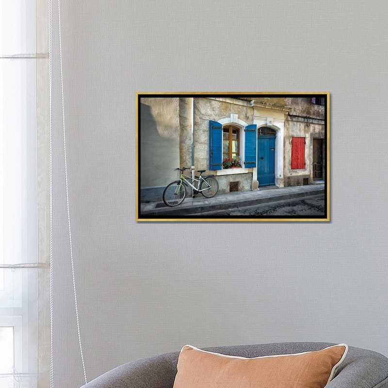 iCanvas "Arles Bicycle" by Marco Carmassi Framed Canvas Print