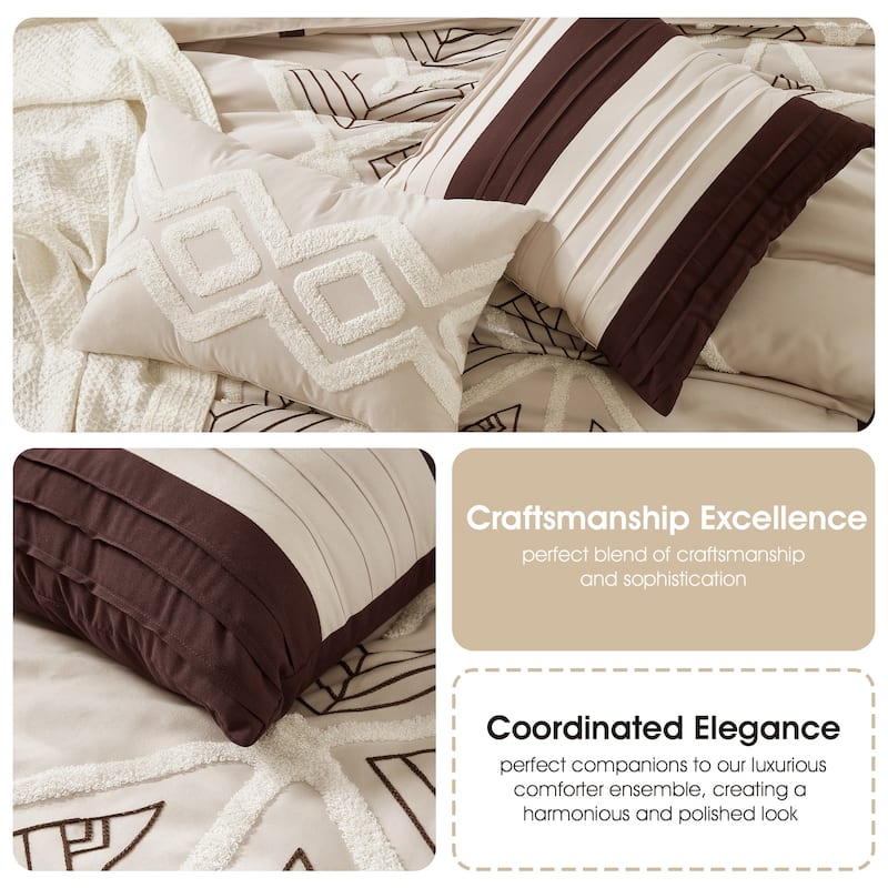 Nanshing Corina 7 Piece Terry Embroidery Comforter Set