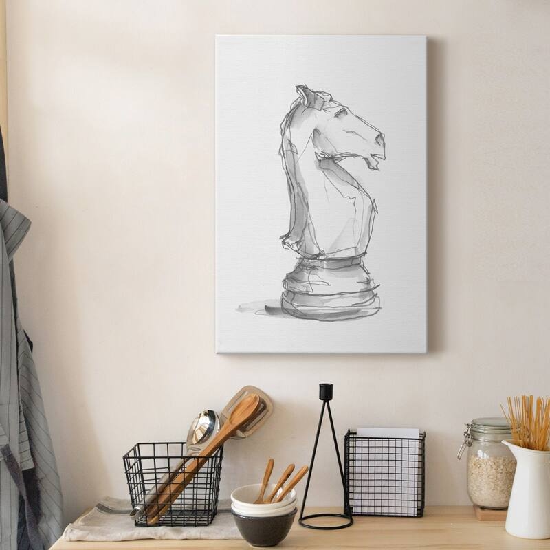 Chess Piece Study I Premium Gallery Wrapped Canvas - Ready to Hang