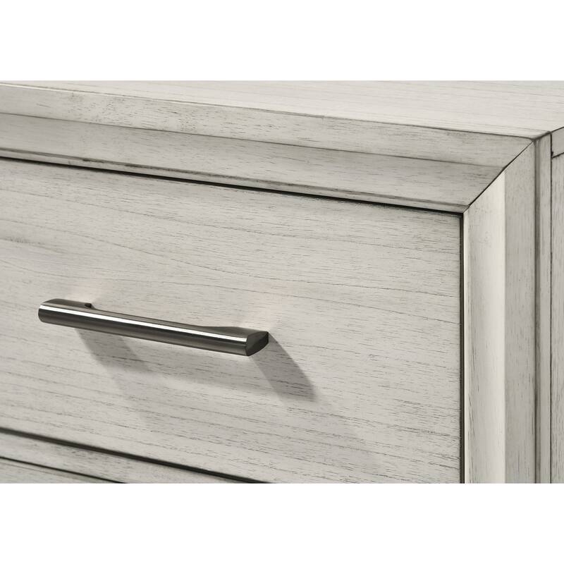 1pc Two Storage Drawers Nightstand End Table