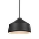 preview thumbnail 1 of 14, Uttermost Holgate 1-Light Pendant Matte Black