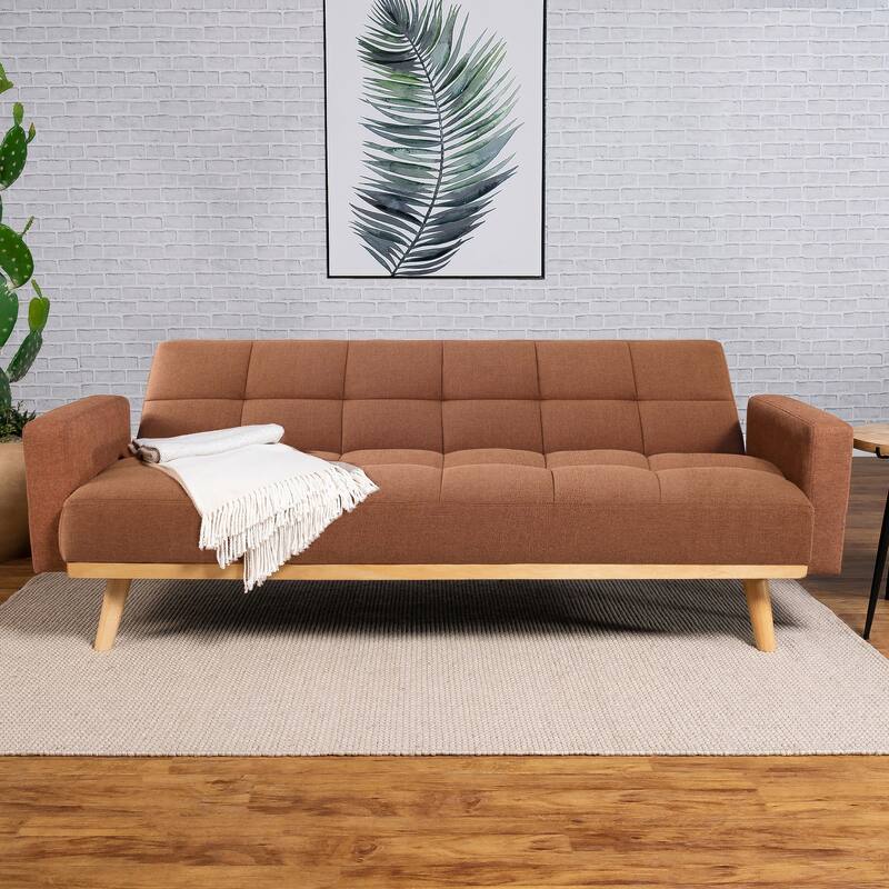 Kourtney Upholstered Tufted Convertible Sofa Bed