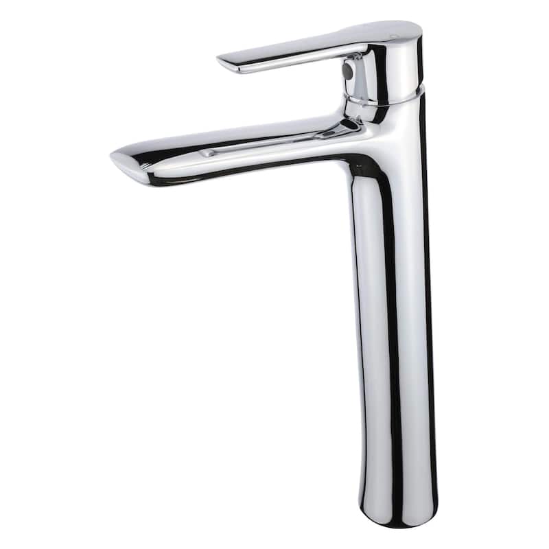 Fine Fixtures Round Single Hole Vessel Sink Bathroom Faucet