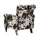 HULALA HOME Nailhead Trim Traditional Accent Armchair with Rolled Arms