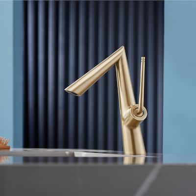 Rbrohant Single Handle Single Hole Bathroom Sink Faucet