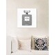 preview thumbnail 7 of 13, Oliver Gal 'Silver Classic Number 5' Fashion and Glam Wall Art Canvas Print - Gray, White