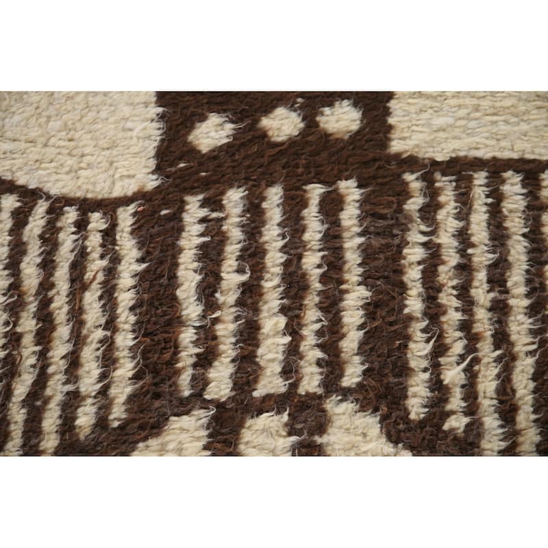 Natural Dye Anatolian Turkish Runner Rug Hand-knotted Wool Carpet - 3'4"x 12'3"