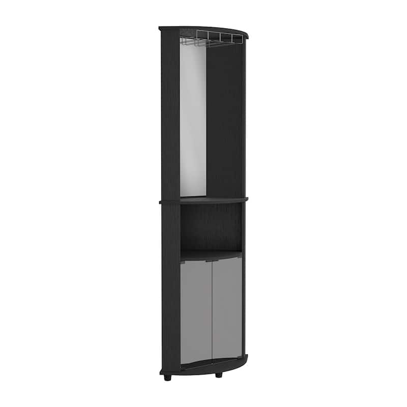 Corner Bar Cabinet Rialto With Three Shelves