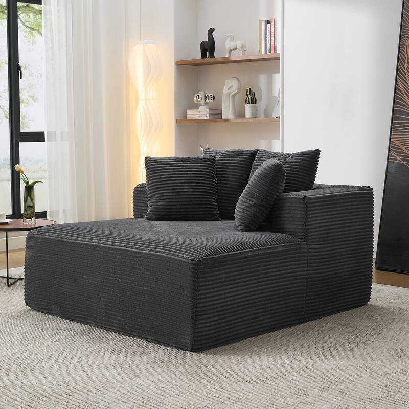 54" W Oversized Chaise Lounge Sofa Couch