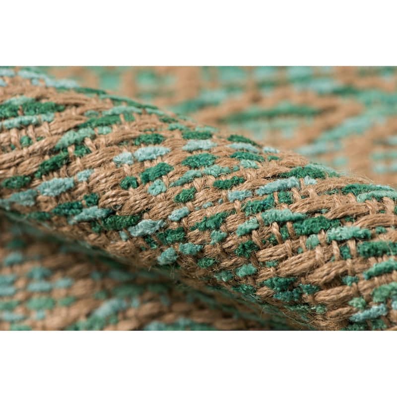 Sasha Sinae All-Natural Jute & Rayon Flatweave Area Rug