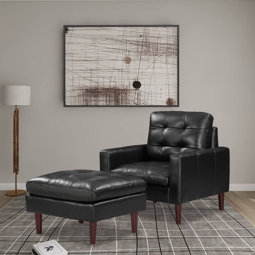 Modern Air Leather and PVC Chair