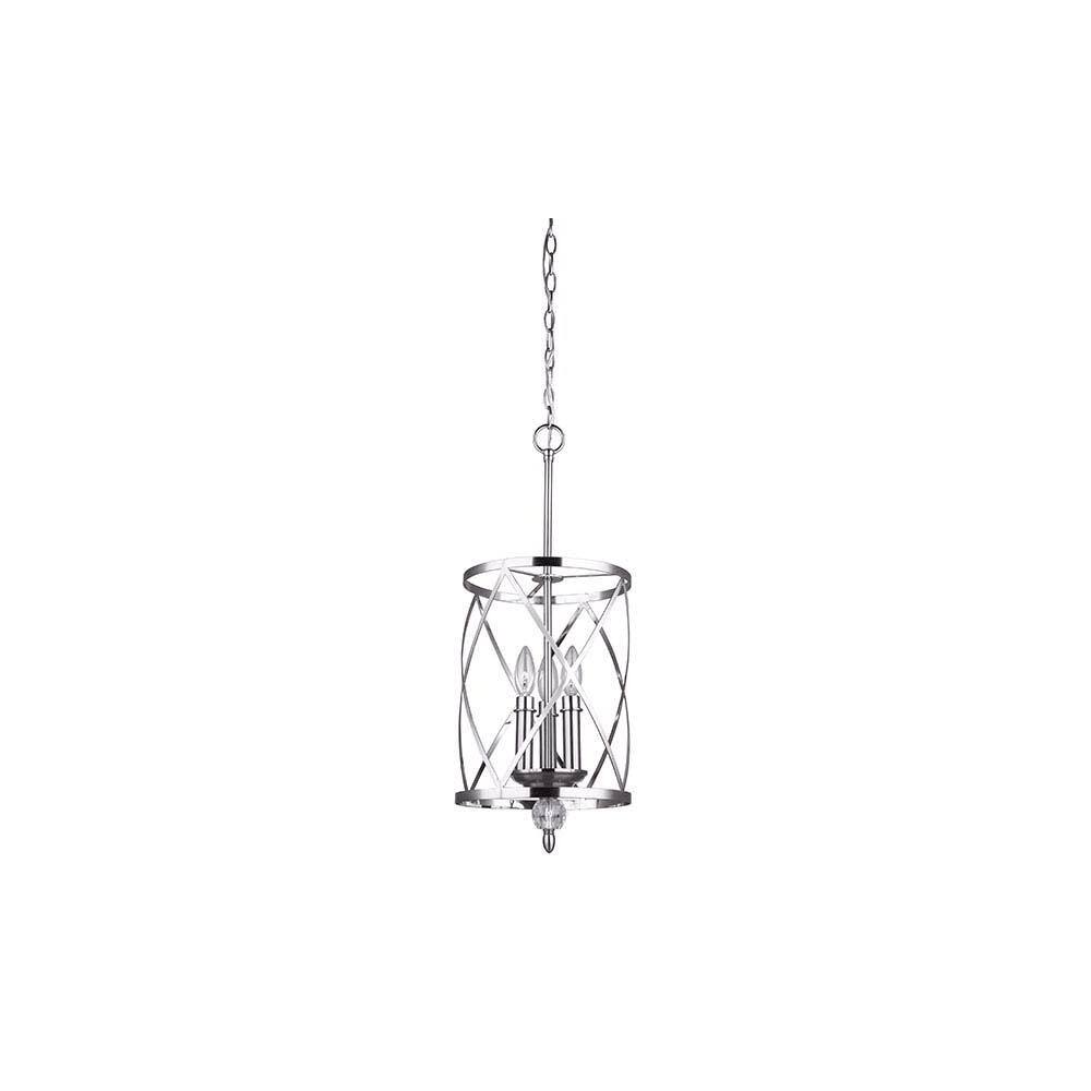 Canarm ICH172B0310  Vanessa 3 Light 9-3/4" Wide Chandelier (Brushed Nickel) - Chandeliers For Bedrooms by Overstock.com
