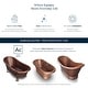 preview thumbnail 9 of 10, Euclid 6' Copper Freestanding Bathtub with Overflow