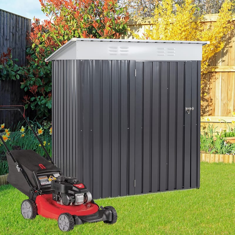Futzca Outdoor Storage Shed with Lockable Door - N/A