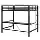 preview thumbnail 49 of 64, Gaming Loft Bed with RGB LED Light & USB Charge Station, Metal Loft Bed Frame w/Built-in Desk & Full-Length Guardrails